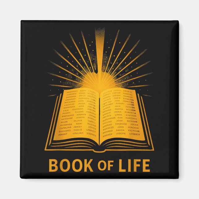Book Of Life Christian Spiritual Bible Verse Inspi Magnet (Front)