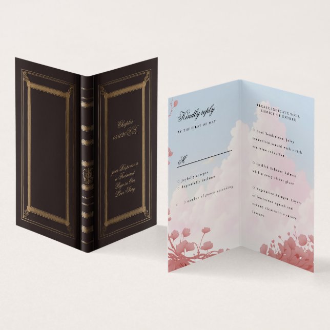 Book of love rsvp with meal choices (Inside and Outside)