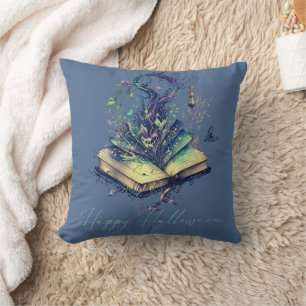 Book of Shadows Beautiful Happy Halloween Cushion