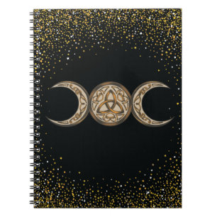 Book of Shadows Celtic Triple Moon/Triple Goddess 