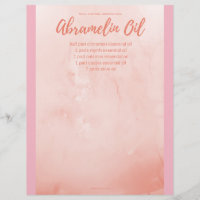 Book of Shadows Page: Spell Casting: Abramelin Oil