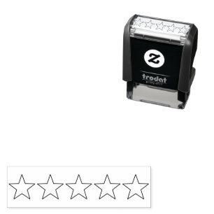 Book or Movie Review Journal 5 Star Rating Self-inking Stamp