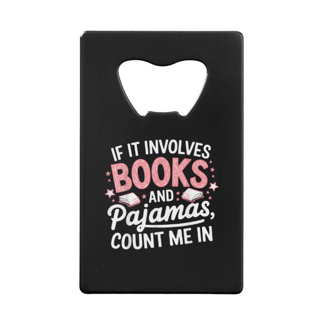 Book & Pajamas Humorous Book Lover Funny Reading B (Front)