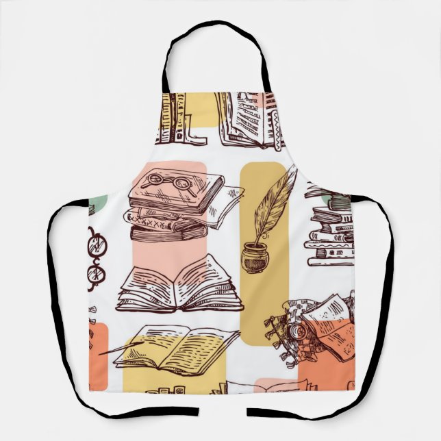Book pattern apron (Front)