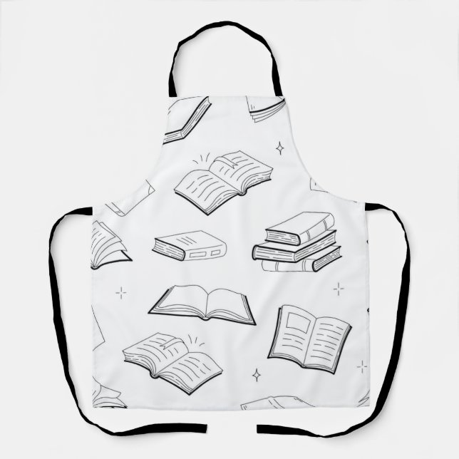 Book pattern apron (Front)