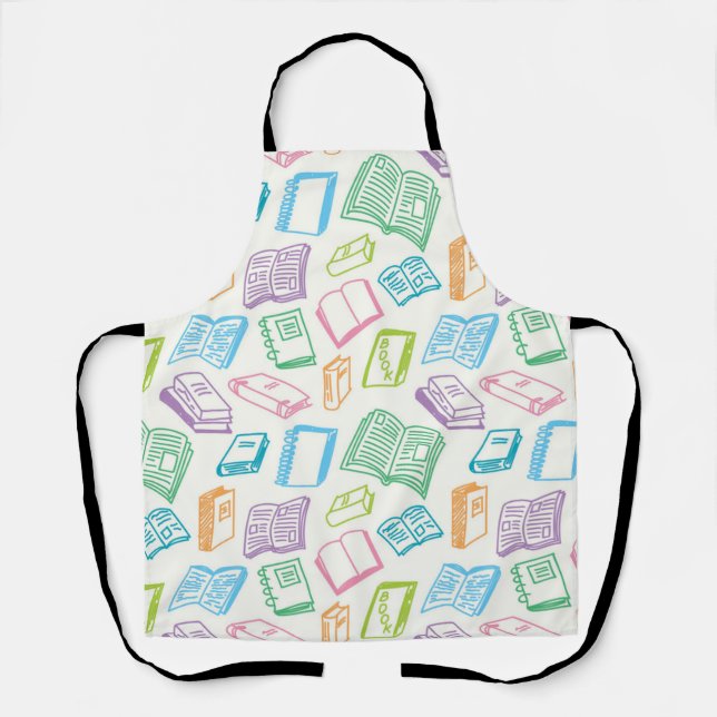 Book pattern apron (Front)
