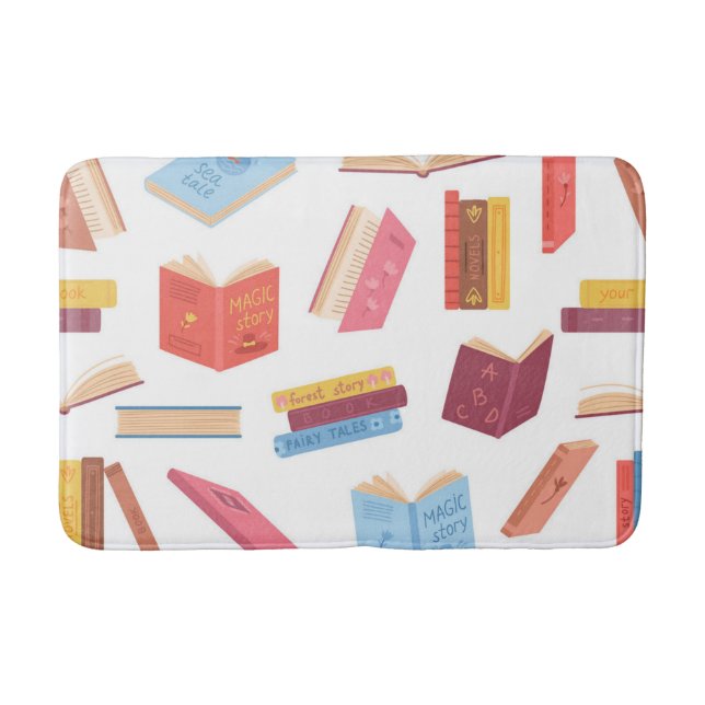 Book pattern bath mat (Front)