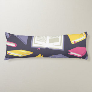 Book pattern body cushion
