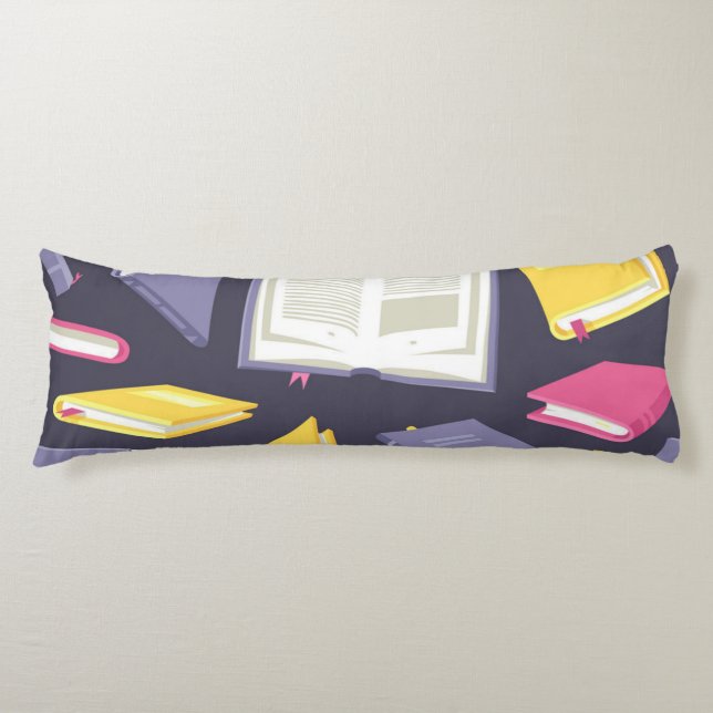 Book pattern body cushion (Front)