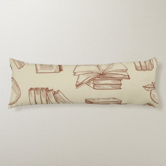 Book pattern body cushion (Front)