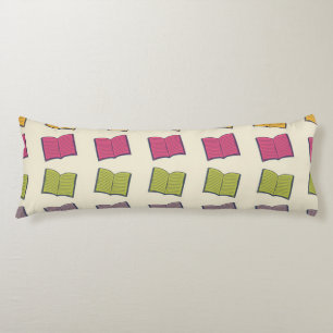 Book pattern body cushion