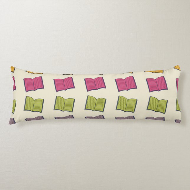 Book pattern body cushion (Front)