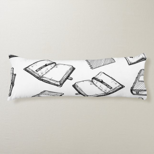 Book pattern body cushion (Front)