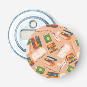 Book pattern bottle opener