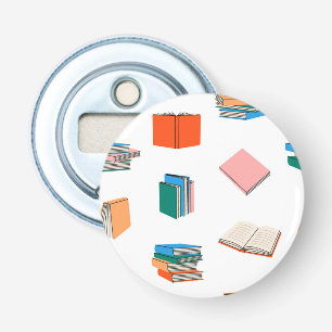 Book pattern bottle opener