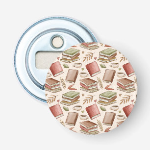 Book pattern bottle opener