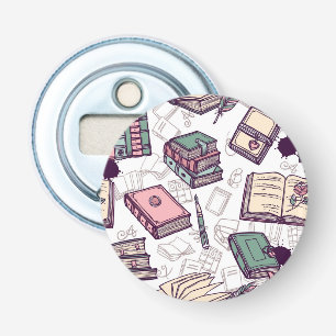 Book pattern bottle opener