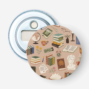 Book pattern bottle opener