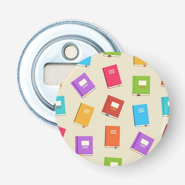 Book pattern bottle opener (Front)
