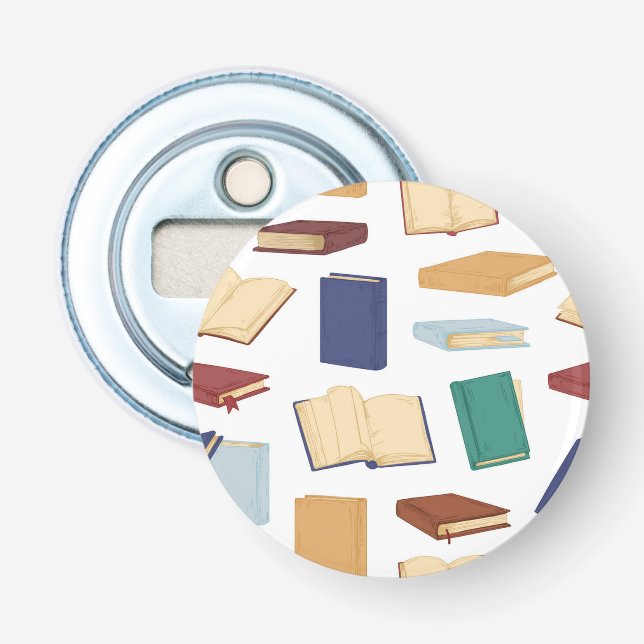 Book pattern bottle opener (Front)