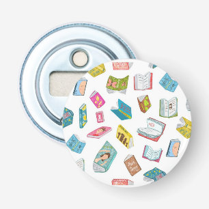 Book pattern bottle opener