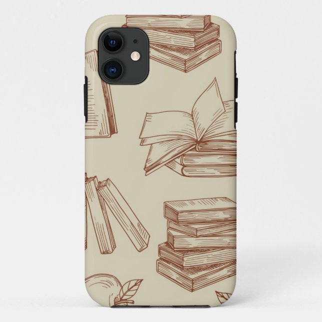 Book pattern Case-Mate iPhone case (Back)