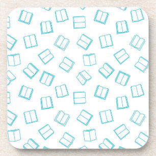 Book pattern coaster