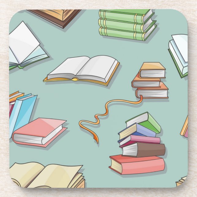 Book pattern coaster (Front)