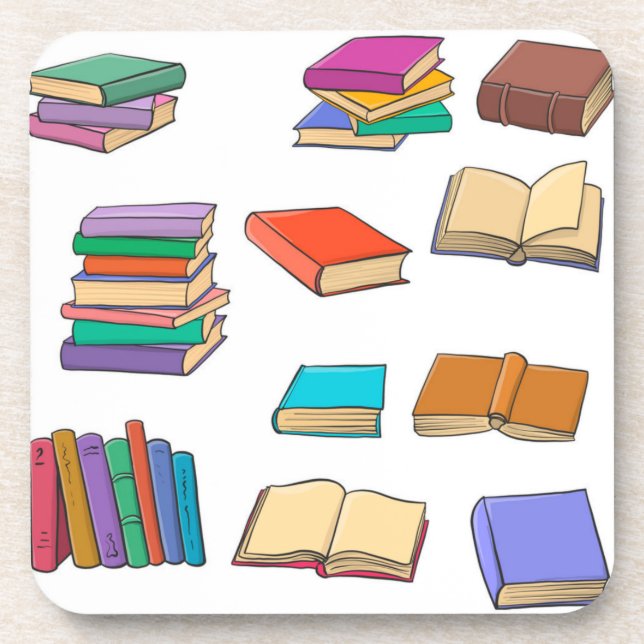 Book pattern coaster (Front)