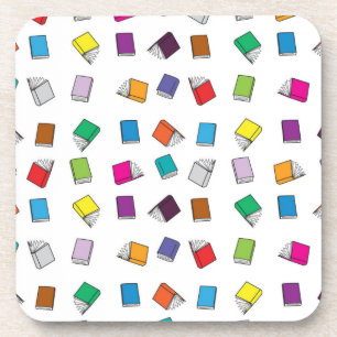 Book pattern coaster