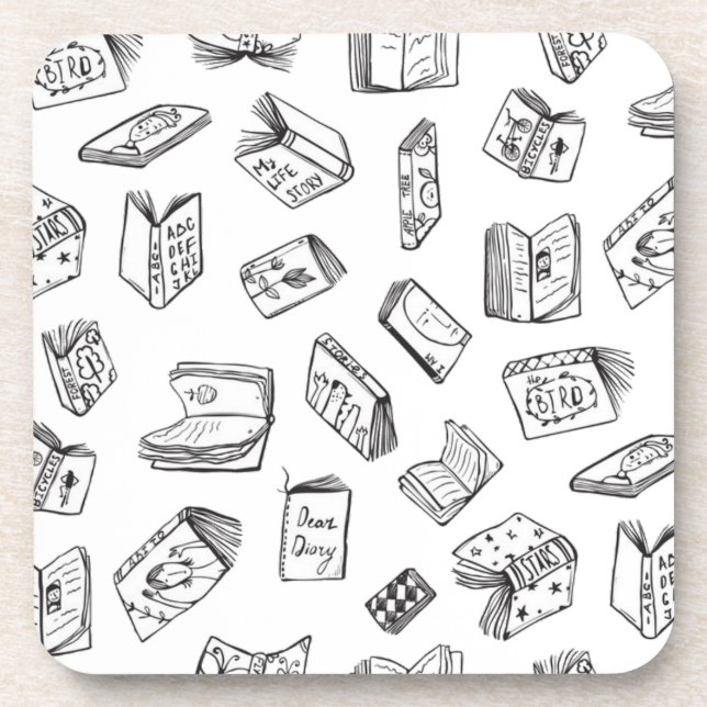 Book pattern coaster (Front)