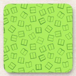 Book pattern coaster