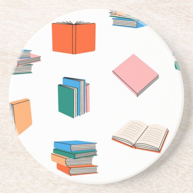Book pattern coaster (Front)