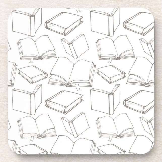 Book pattern coaster (Front)