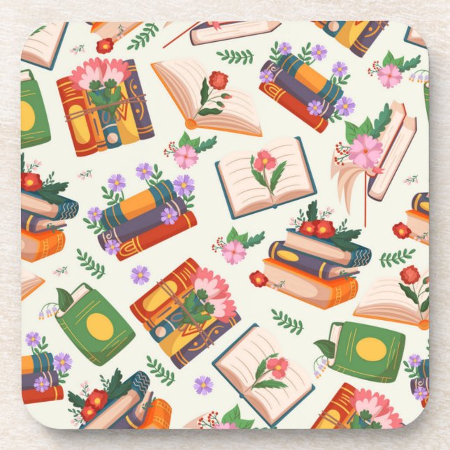 Book pattern coaster (Front)