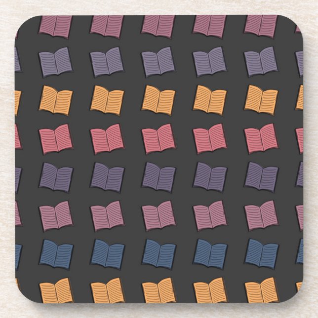 Book pattern coaster (Front)