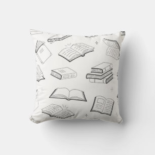 Book pattern cushion