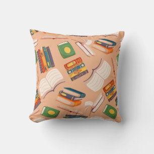 Book pattern cushion