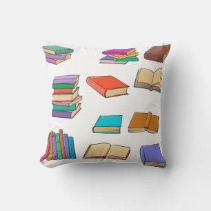 Book pattern cushion