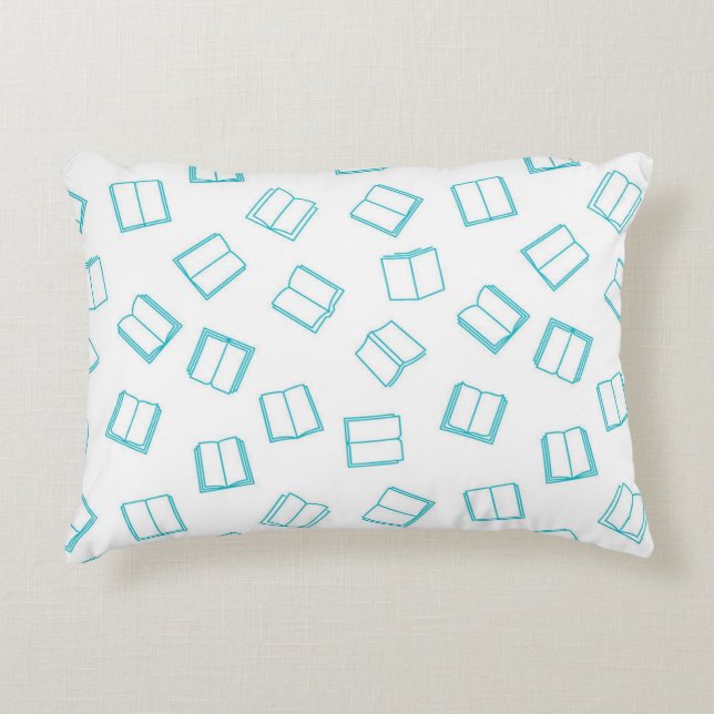 Book pattern decorative cushion (Front)