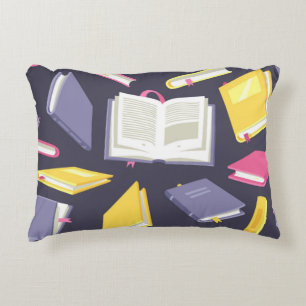 Book pattern decorative cushion