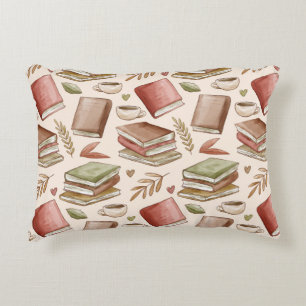 Book pattern decorative cushion