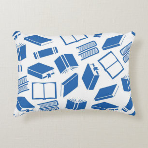 Book pattern decorative cushion