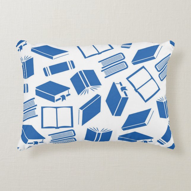 Book pattern decorative cushion (Front)