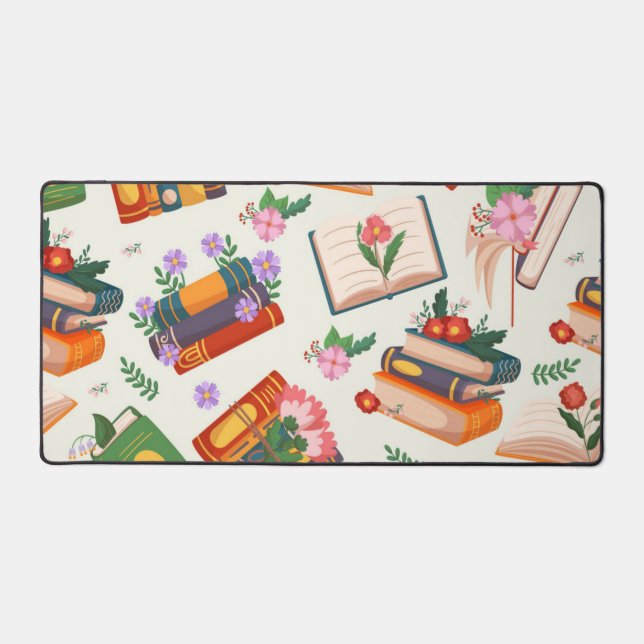 Book pattern desk mat (Front)