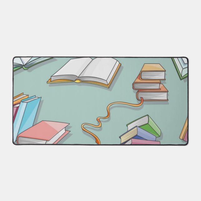 Book pattern desk mat (Front)