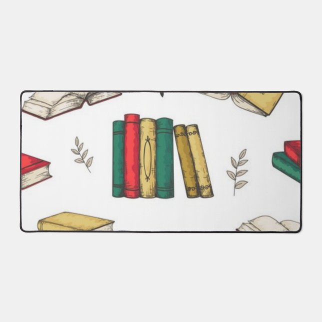 Book pattern desk mat (Front)