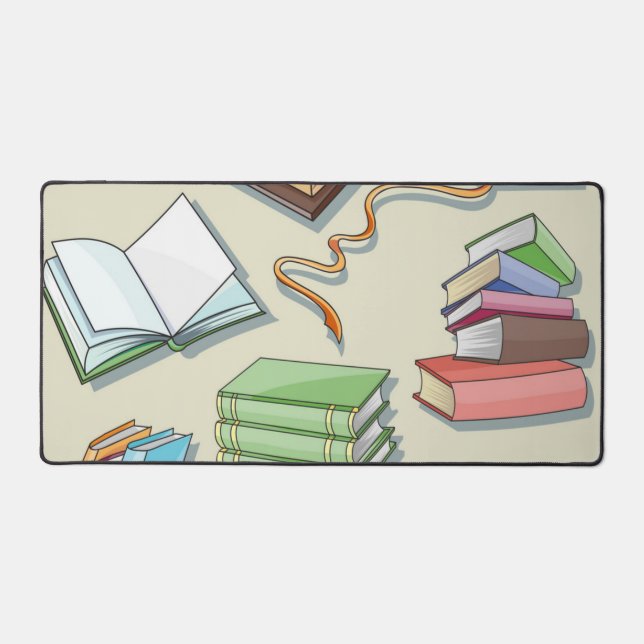 Book pattern desk mat (Front)