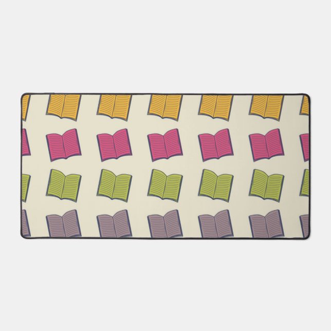 Book pattern desk mat (Front)