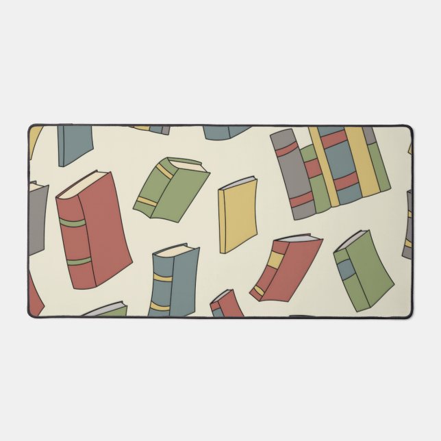 Book pattern desk mat (Front)